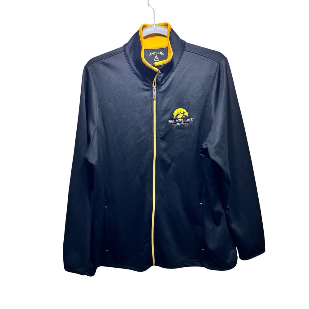 Iowa Hawkeyes Rosebowl Game 2016 Tigerhawk Jacket Women XXL Black Gold For Life